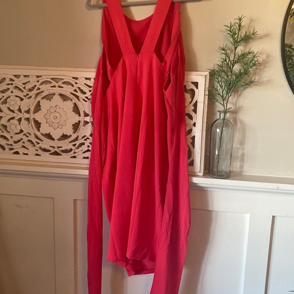 SALE ASOS Pink Double Strap Cocktail Dress - Picture 5 of 16